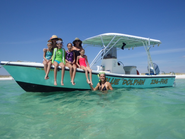 One of our snorkeling tour boats in Panama City Beach FL