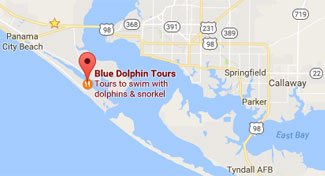 A small map to our Panama City Beach FL location